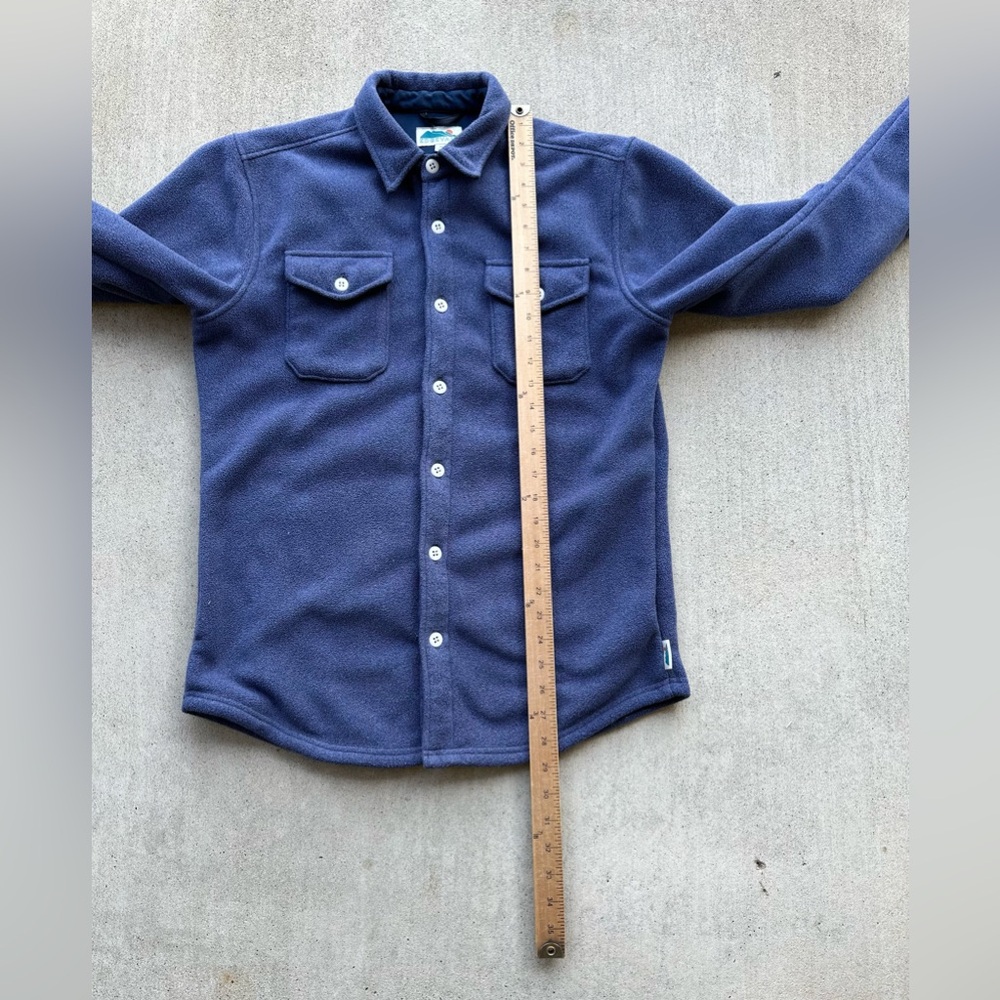 Edgevale Fleece Jack Shirt Men Size Medium Blue Outdoor Shaket - Picture 7 of 7